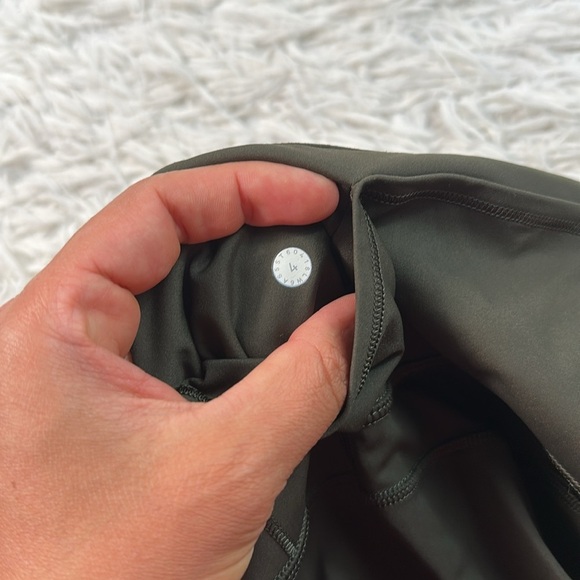 Lululemon Fast & Free Crop II *Nulux 19" Dark Olive - Picture 6 of 6